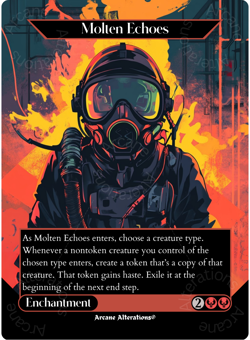 Molten Echoes - Full Art Altered Art Custom Proxy Cards - Image 1