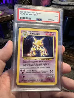 Alakazam #1 Holo - 1999 Pokemon Card Base Set - PSA 7 NEAR MINT - Image 1