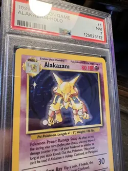 Alakazam #1 Holo - 1999 Pokemon Card Base Set - PSA 7 NEAR MINT - Image 2