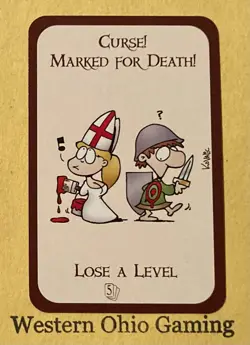 Munchkin Curse! Marked For Death Card USED Steve Jackson Games - Image 1