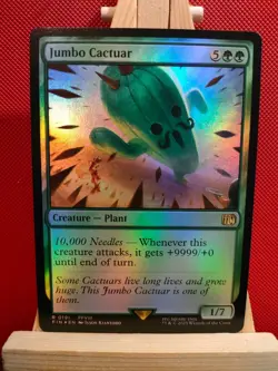 Jumbo Cactuar FOIL - Final Fantasy - NM - Rare - MTG - Image 1