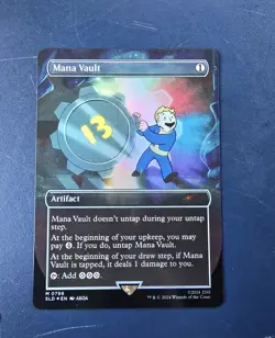 RAINBOW FOIL Mana Vault (NM+) Secret Lair SLD x Fallout MTG Magic the Gathering - Image 1