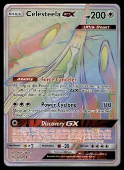 Pokemon Cards Celesteela GX 228/214 Unbroken Bonds Rare Rainbow NM - Image 1