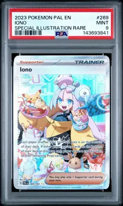 IONO Paldea Evolved Special Illustration Rare #269 PSA 9 Pokemon - Image 1