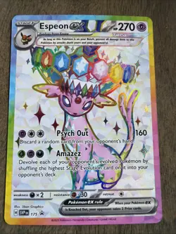 Pokemon TCG Espeon ex #SVP 175 Premium Figure Collection Black Star Promo Holo - Image 1
