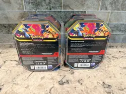 2x Pokemon TCG Mega Charizard X + Y ex Tin Bundle Sealed New LOT - Image 3