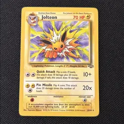 Pokemon Jolteon 20/64 Jungle Regular (Never Played) *Near Mint * - Image 1