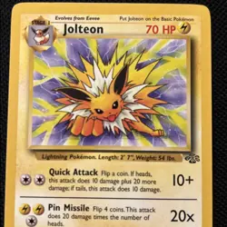 Pokemon Jolteon 20/64 Jungle Regular (Never Played) *Near Mint * - Image 2