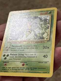 Pokemon Beedrill 17/102 Base Set (Never Played) *Near Mint) - Image 2