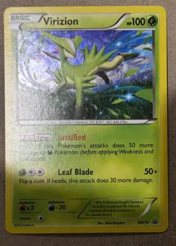 VIRIZION BW70 CRACKED ICE HOLO POKEMON BLACK WHITE PROMO - Image 1