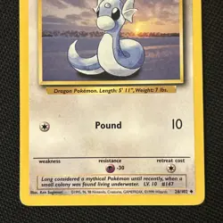 Pokemon Dratini 26/102 Base Set (Never Played) *Near Mint* - Image 2