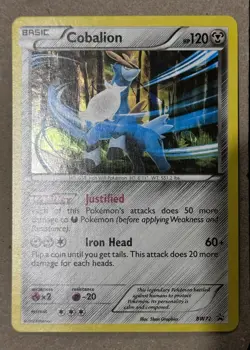 COBALION BW72 CRACKED ICE HOLO POKEMON BLACK WHITE BLACK STAR PROMO - Image 1