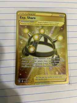 Pokemon Exp. Share Secret Rare Full Art Holo Trainer 180/163 Battle Styles - Image 3