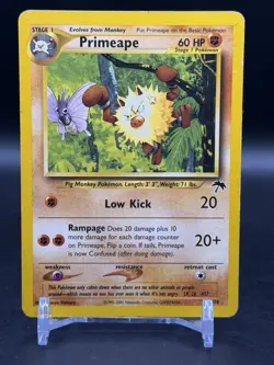 Pokemon Southern Islands Promo Primeape 18/18 English WOTC MP - Image 1