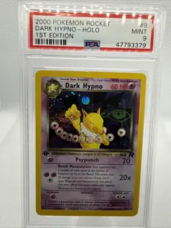 Pokemon Team Rocket Dark Hypno 1st Edition PSA 9 - Image 1