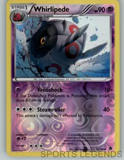 2011 pokemon Emerging Powers reverse holo Whirlipede 39/98 - Image 1