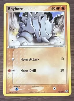 Rhyhorn 62/106 EX Emerald NM+ - Image 1