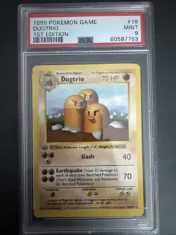 1999 Pokemon Game Dugtrio 1st Edition Mint 9 - Image 1