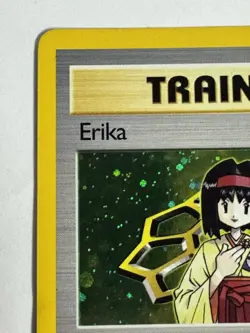 Pokemon TCG Erika Trainer Card 16/132 Holo Rare Gym Heroes LP Vintage - Image 4