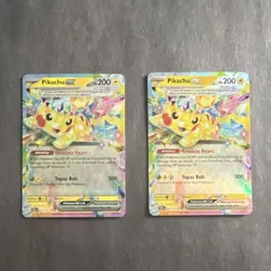 Pokemon TCG Basic Holo Card Lot - Pikachu EX 057/191, 2 Cards, English - Image 1