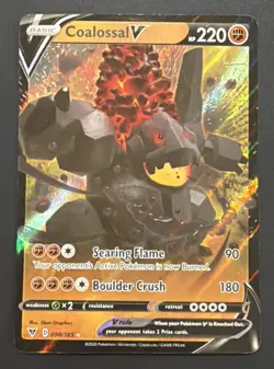 Coalossal V 098/185 - SWSH: Vivid Voltage Ultra Rare - Pokemon TCG Card NM - Image 1