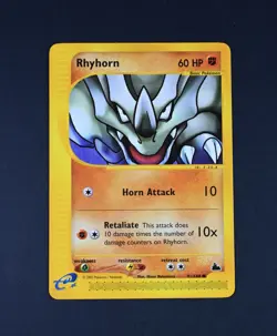 NM Rhyhorn Reg. 91/144 Skyridge Set (SK) Pokemon Card - Image 1