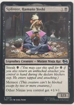 Official 2026 Magic The Gathering TMNT Splinter, Hamato Yoshi #0079 Card - Image 1
