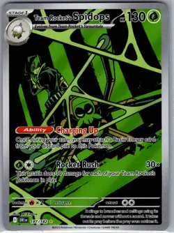 Team Rocket's Spidops 187/182 SV10: Destined Rivals - Pokemon Card - NM - Image 1
