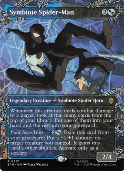 2025 Magic: The Gathering Marvel Spider-Man Symbiote Spider-Man #217 - Image 1