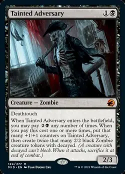 Tainted Adversary - Light Play MTG Innistrad: Midnight Hunt - Image 1