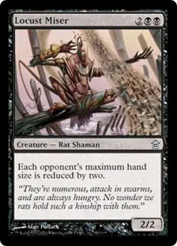 MTG MAGIC THE GATHERING - LOCUST MISER - SAVIOURS OF KAMIGAWA - NEAR MINT! - Image 1