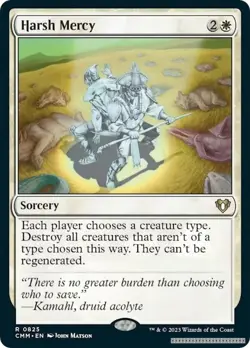 Harsh Mercy [CMM - 825] - NM [Normal] TCG MTG - Image 1