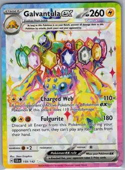 Galvantula ex 159/142 SV07: Stellar Crown - Pokemon Card - NM - Image 1