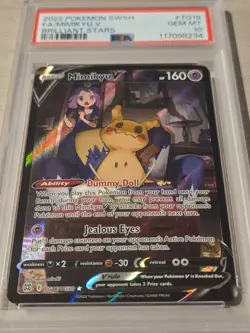 PSA 10 Mimikyu V TG16/TG30 Brilliant Stars Trainer Gallery Pokemon - Image 2
