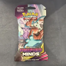 Pokemon Sun And Moon Unified Minds Sleeved Booster Pack Factory Sealed - Image 1