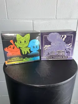 Pokemon Center Exclusive Paldea Evolved Elite Trainer Box + Chilling Reign ETB - Image 1
