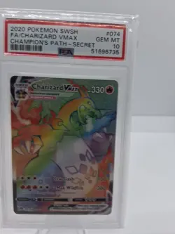 charizard vmax rainbow rare psa 10 pokemon - Image 1