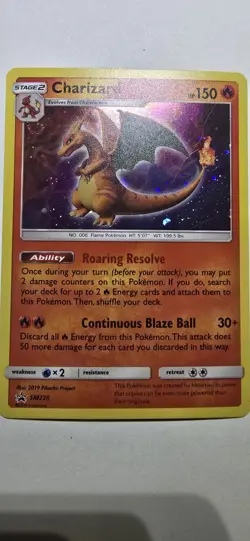 Pokemon TCG Charizard Promo Holo SM226 SM Stage 2 150 HP 2019 Roaring Resolve - Image 1