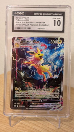 Pokemon - Jolteon VMAX SWSH184 | Jolteon Premium Collection | Black Star Promo - Image 3