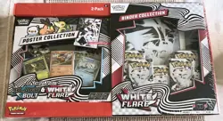 Pokemon TCG Scarlet & Violet Black Bolt & White Flare Binder Poster Box - Image 1