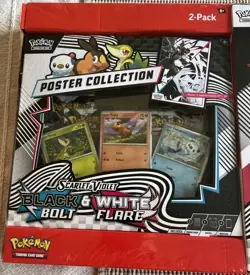 Pokemon TCG Scarlet & Violet Black Bolt & White Flare Binder Poster Box - Image 2