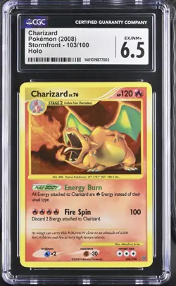 Pokemon Charizard 103/100 Stormfront Holo CGC 6.5 - Image 1