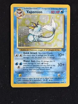 Pokemon TCG Fossil Set Rare Bundle: Vaporeon Holo, Flareon, Pinsir, Victreebel - Image 3