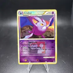 Crobat 14/95 HGSS Unleashed League Promo Crosshatch Pokemon TCG Near Mint NM -c - Image 1