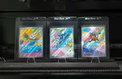 Pokemon First Partner Illustration Collection Alola Starters Rowlet Litten NM+ - Image 1