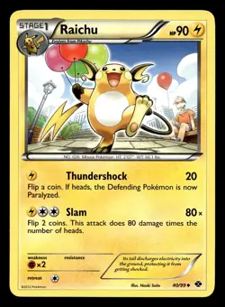 Raichu 40/99 Uncommon Next Destinies Pokemon NM - Image 1