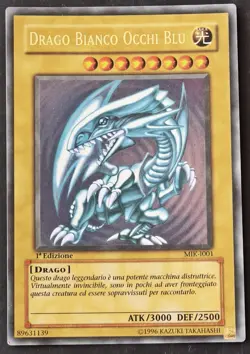Drago Bianco Occhi Blu Yu-Gi-Oh PRIMA EDIZIONE ITA mik-I001 🐉 - Image 1