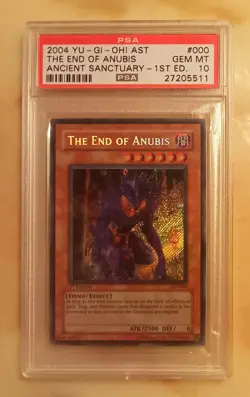 Yu-Gi-Oh 2004 The End Of Anubis PSA 10 GEM MINT 1st Ed AST-000 Secret Rare! - Image 1