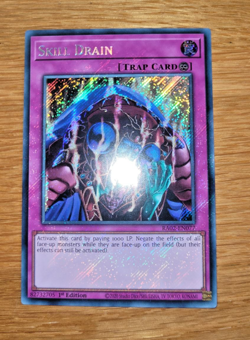 Yugioh Skill Drain RA02-EN077 Secret Rare English 1st Edition - Image 1