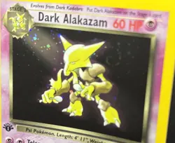 Pokemon Card - Dark Alakazam Team Rocket 1st Edition 1/82 Holo Rare with swirl! - Image 2